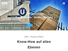 Tablet Screenshot of epa-berlin.com